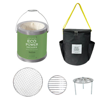 Gril à charbon en céramique, 22 cm, vert