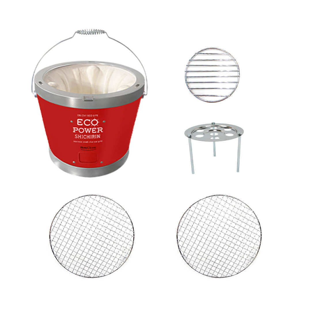 セラミック七輪 28cm  レッド