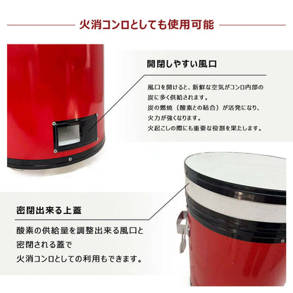 Iron wrapping Fire starter/fire extinguisher stove