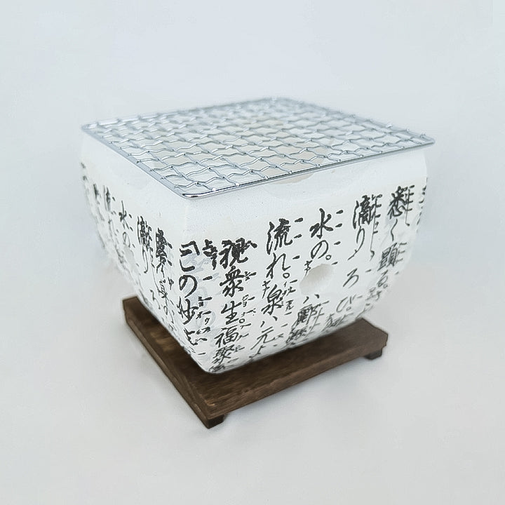 角型 セラミック製七輪 大名コンロ 15cm